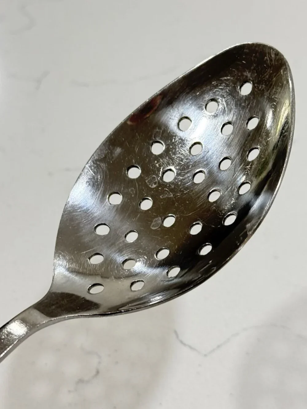 Stainless Steel Wolfgang Pucks Cafe Collection Slotted Serving Spoon
